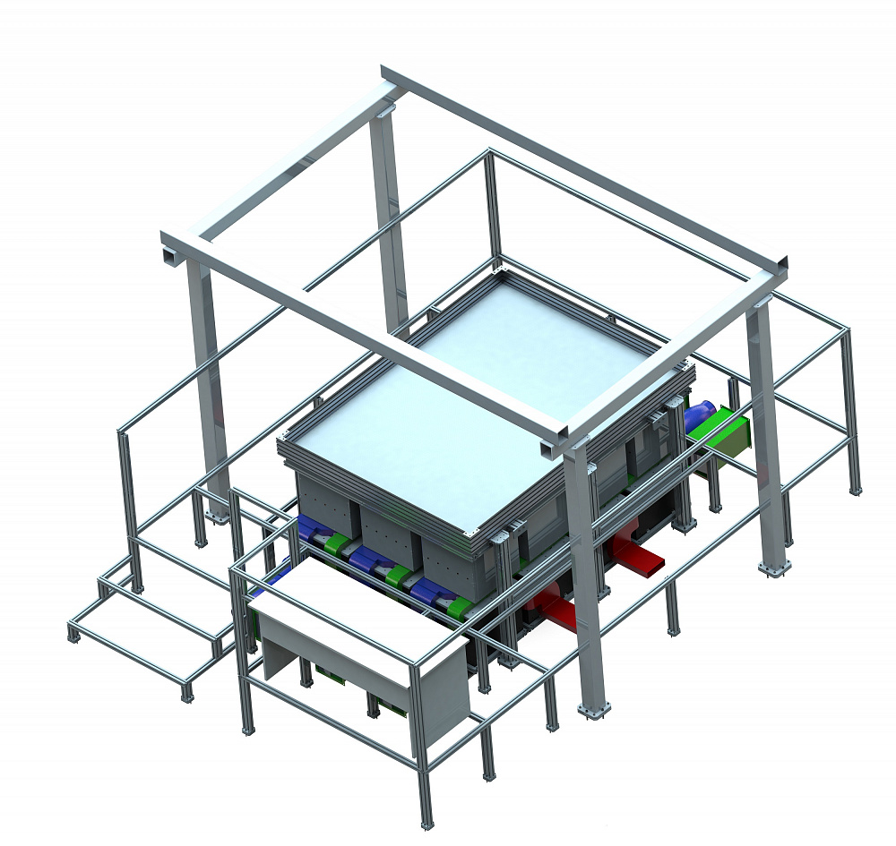 Test Bench for Mutual Movement of Spacecraft — Glavkosmos
