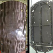 Reflector of the Large Ku-band Antenna System which Forms Planimetric Directional Diagram