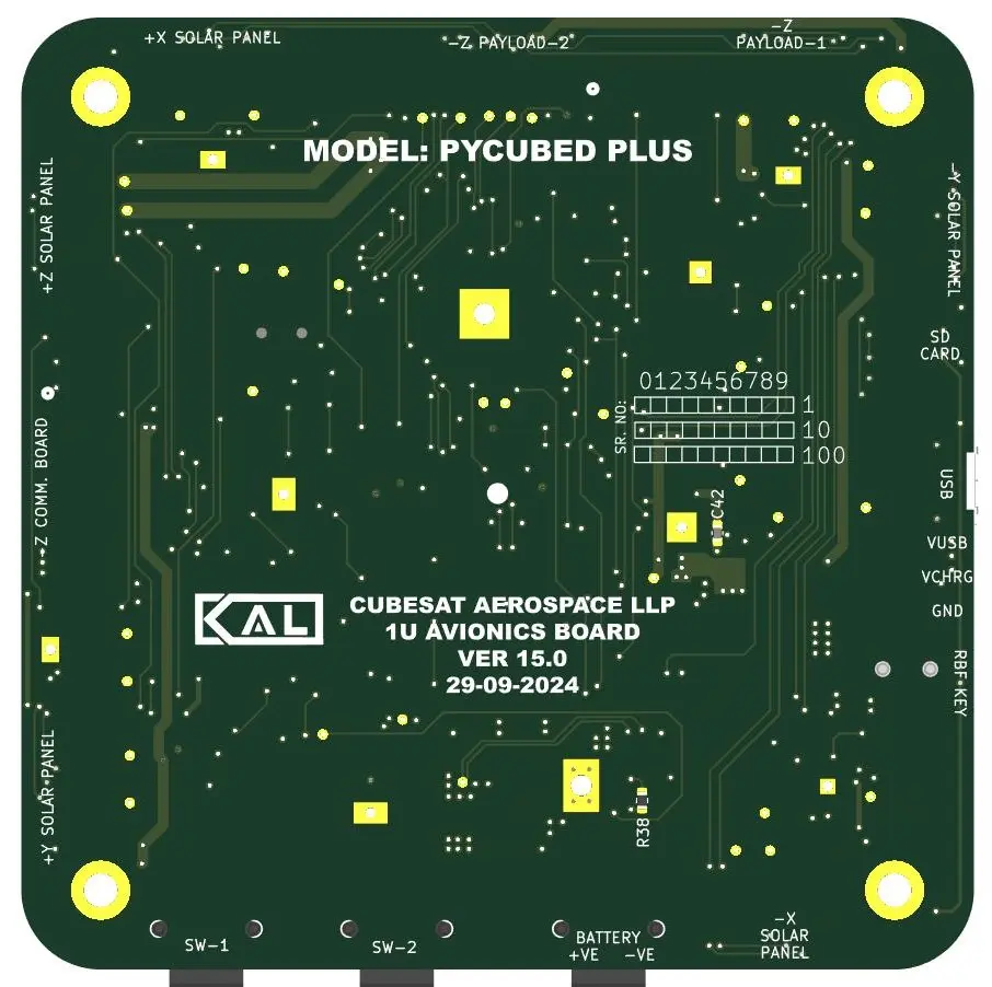 PyCubed Plus–based Avionics Board