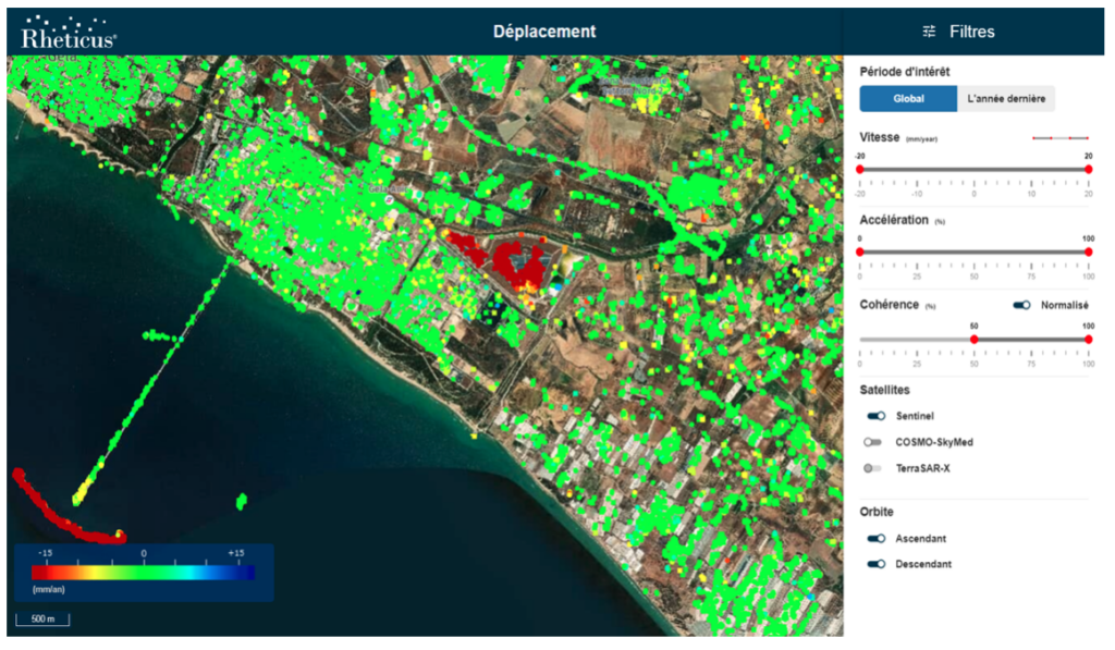 Ground Displacement Detection (InSAR Monitoring)