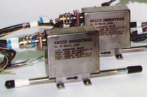 VACCO V1E10362-01 Low Pressure Dual Coil 3/8” Latch Valve