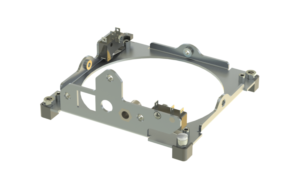CubeSat Kit™ Large Aperture Base Plate Assembly, Dual Switch