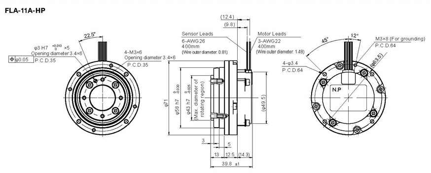 FLA Ultra-Flat Rotary Actuator — Harmonic Drive