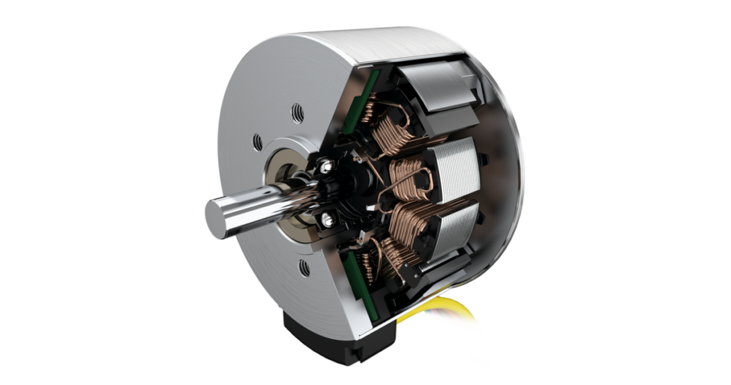 Flat brushless motors with external rotor technology